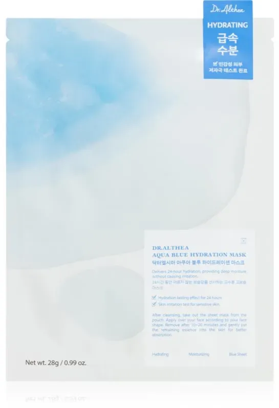 Dr. Althea Aqua Blue Hydration Mask Feuchtigkeitsspendende Tuchmaske mit beruhigender Wirkung 28 g