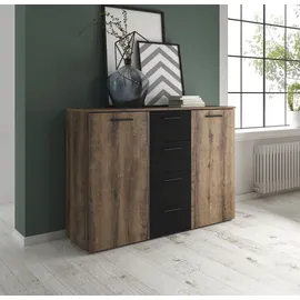 INOSIGN Kombikommode »Beta Breite 132 cm, zeitlose Schubladenkommode, Anrichte«, Sideboard, viel Stauraum, 2-türig 4 Schubladen, 132x38x93cm