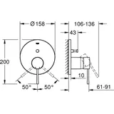 Grohe Essence Einhebelmischer, für Wanne, 24058DA1