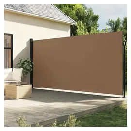 vidaXL Seitenmarkise 200 x 600 cm Schwarz Polyester