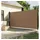 vidaXL Seitenmarkise 200 x 600 cm Schwarz Polyester