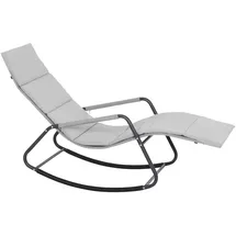 Siena Garden Aliano Schaukelliege 143 x 57 x 84 cm Anthrazit matt/Hellgrau