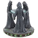 Nemesis Now Dekofigur Magischer Kreis Duftlampe 16cm Ölbrenner Pagan Triple Moon Nemesis Now braun