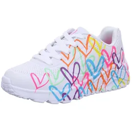 SKECHERS Uno Lite Spread The Love Kinder Weiß 39