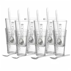 Ritzenhoff & Breker Latte Macchiato Gläser + Löffel Lena 350 ml 12er Set