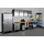 Primaster Hängeschrank Metall 70 x 60 x 30 cm schwarz/silberfarben