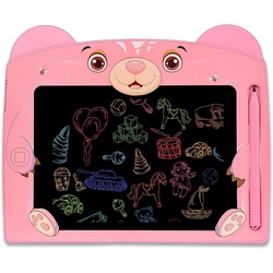 Wiztex Tablett Rosa 12 Zoll LCD löschbares farbiges Zeichenblock Lernen für Kinder rosa