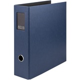 RÖSSLER Papier 1317452909 - S.O.H.O. Ordner DIN A4 mit Rückenschild, Rückenbreite 85 mm, navy, 1 Stück