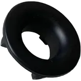 Fackelmann Rosette für Überlaufloch Schwarz matt Ø 22 mm