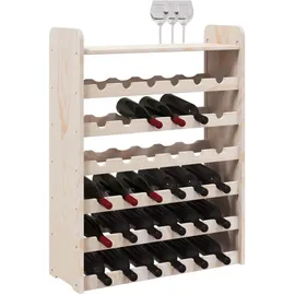 vidaXL Weinregal 67,5 x 25 x 87 cm Braun