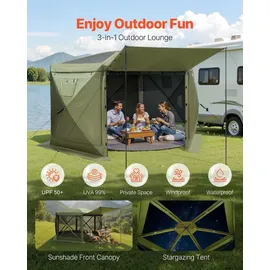 Vevor Pop-up-Pavillon 3 x 3 m Grün