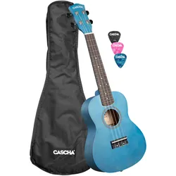 Cascha Konzert Ukulele Linde Blau