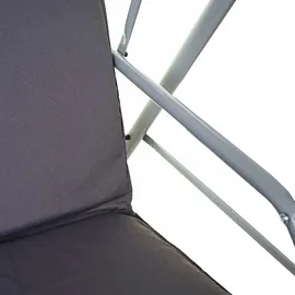 Mendler Hollywoodschaukel HWC-D61 dunkelgrau 3-Sitzer