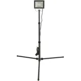 UNITEC LED Strahler mit Stativ 30 Watt, 2400 Lumen, 3 Meter Zuleitung, Baustrahler, 6500 Kelvin, Anthrazit, IP65, Aluminiumdruckguss, Sicherheitsglas, Energieeffizienzklasse A+