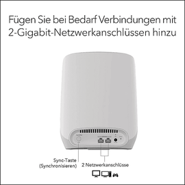 Netgear Orbi Wi-Fi 6 760 Serie, AX5400, RBS760, Satellit (RBS760-100)