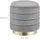 Relaxdays Samthocker mit Stauraum 41 x 43,5 x 41 cm Grau/Gold
