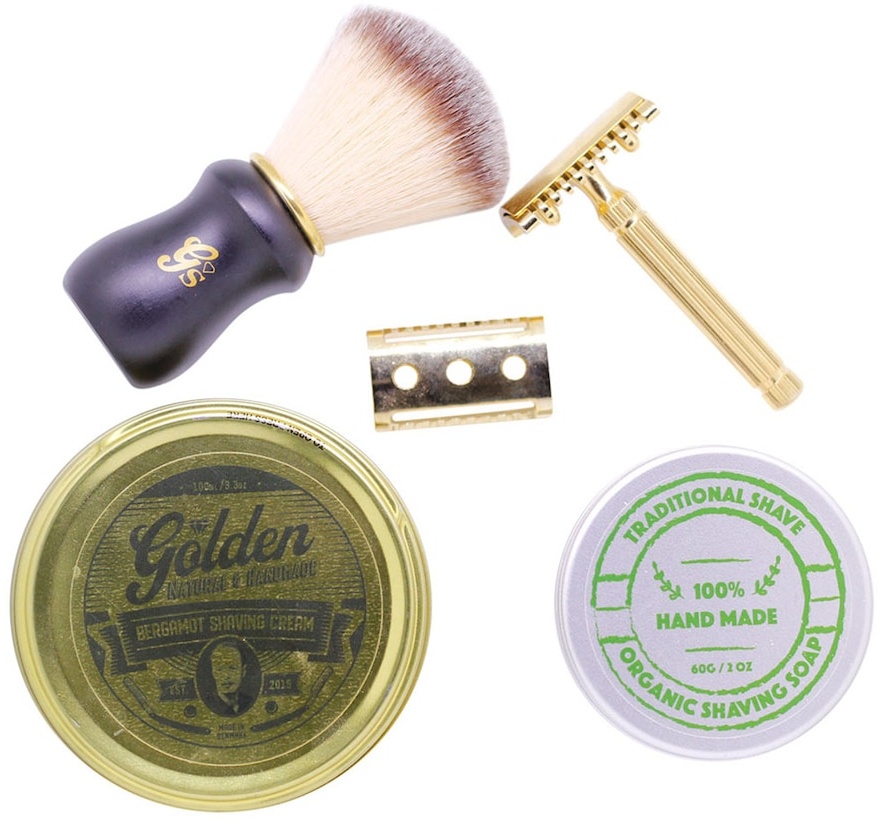 Golden Beards Golden Shaving Kit Rasur Herren
