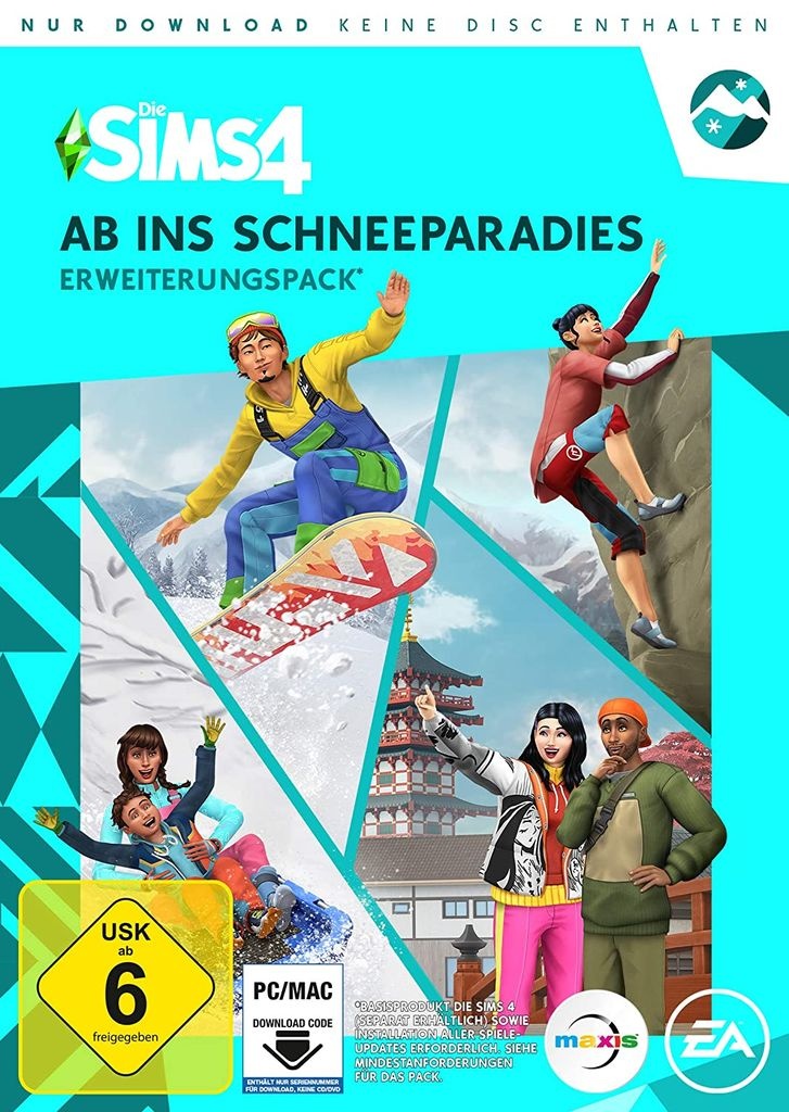 Die Sims 4 - Ab ins Schneeparadies (Add-On) (CIAB) - CD-ROM DVDBox