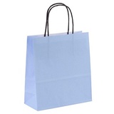 VP 50 VP Papier-Tragetaschen Toptwist hellblau 19,0 x 21,0 cm