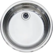 Reginox R18 370 OSP rund Auflagespüle Edelstahl weiß Handbetätigung 370 x 370 mm