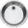 Reginox R18 370 OSP rund Auflagespüle Edelstahl weiß Handbetätigung 370 x 370 mm
