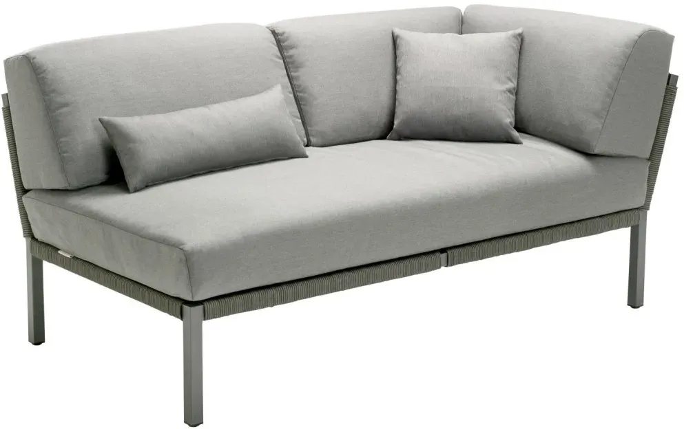Loungesystem Club Recamiere links - 305 - anthrazit standard 737 - light-grey