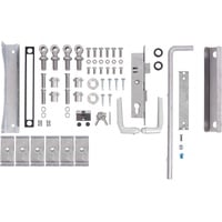 GAH Alberts Zubehör-Set für Doppeltor Flexo bis 1200 mm Höhe | Stahl roh, feuerverzinkt