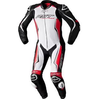 RST V4.1 Evo Kangaroo Airbag, Lederkombi 1tlg. - Weiß/Rot/Schwarz - L