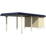 SKANHOLZ SKAN HOLZ Carport Wendland mit Abstellraum 362 x 870 cm mit EPDM-Dach