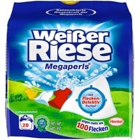 Weißer Riese Megaperls Waschmittel 19 WL Weißwäsche 1,35KG Vollwaschmittel