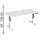 Geramöbel Schreibtisch Elevate Plus, elektrisch höhenverstellbar, HxBxT 630-1.280 x 1.600 x 800 mm, lichtgrau/weiß
