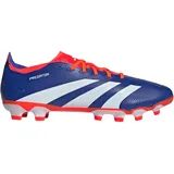 Adidas Unisex Predator League Football Boots Multiground Fußballschuhe, Lucid Blue/Cloud White/Solar Red, 48 EU