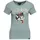 Queen Kerosin Damen Basic T-Shirt Slim Fit Retro Frontprint Baumwolle Stretch Cartoon Wild Rebel - XXL