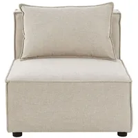 Juskys modulares Sofa Domas in Stoff Beige - Mittelsofa