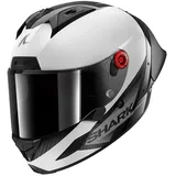 Shark SHARK, Integraler Motorradhelm AERON-GP BLANK SP Carbon White Anthracite, XXL