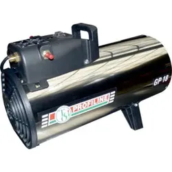 Gas-Heizgebläse 11-18kW regelbar Edelstahl
