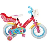 Volare Kinderfahrrad Peppa Pig 12 Zoll, ohne Rücktrittbremse - Rosa