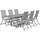 vidaXL Garten-Essgruppe 7-tlg. grau 47278