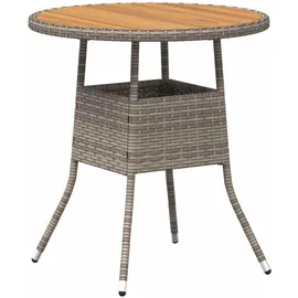 vidaXL Gartentisch 70 x 70 x 73 cm Grau