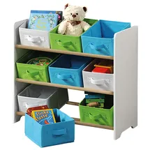 KESPER Kinderregal Kesper 65 x 60 x 30 cm Kiefer weiß mehrfarbig