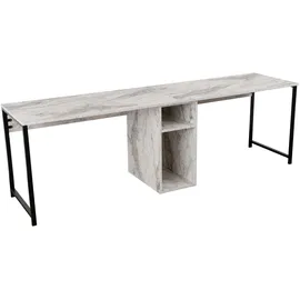 HANAH Home Freesia Büroschrank 240 x 60 x 74 cm Schwarz