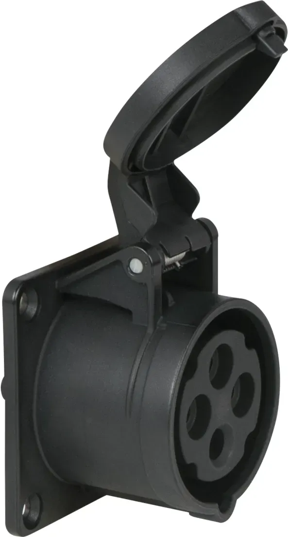 PCE CEE 16 A/400 V - 4P Plug female Schwarz - IP44