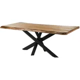 MASSIVMOEBEL24.DE Baumtisch Mango 200 x 79 x 100 cm natur lackiert