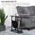 Homcom Beistelltisch mit Stofftasche, Couchtisch, Dunkelbraun