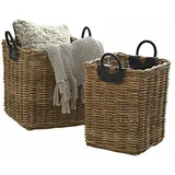 Mirabeau Dekokorb Korb 2er Set Serendel braun (2er Set, 2er Set) braun