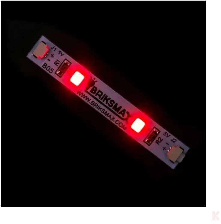 Briksmax BXB05_3 Lichtstreifen Rot (3 Stück)