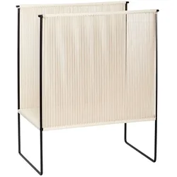 Hübsch Interior - Magazinhalter breit, natur / schwarz