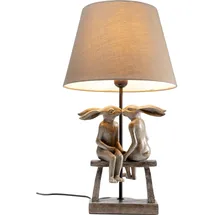 Kare DESIGN Tischleuchte Bunny Love Polyresin Braun