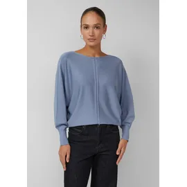 s.Oliver Feinstrickpullover mit Fledermausärmeln Blau M