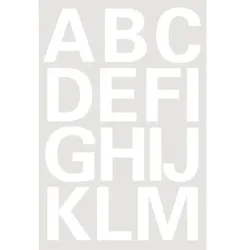 HERMA Buchstaben 25 mm, 28 Etiketten, Aufdruck: A-Z, Folie, weiß